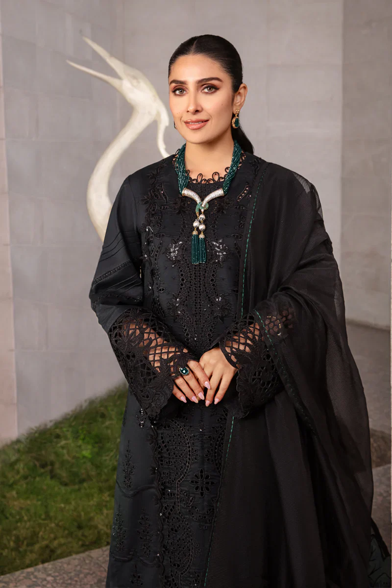 Rang Rasiya Premium Embroidered Lawn Unstitched 3Pc Suit D-06 - Image 4