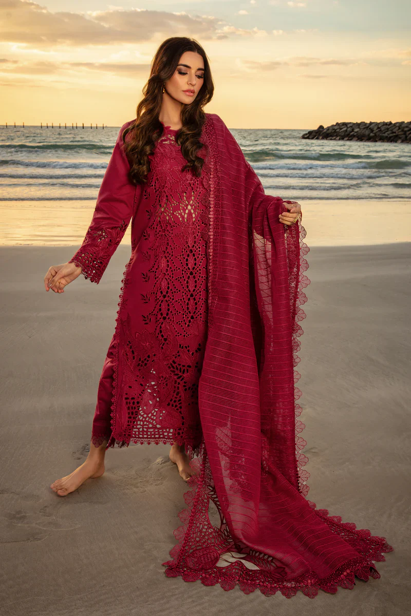 Rang Rasiya Premium Embroidered Lawn Unstitched 3Pc Suit D-13 ALAYA - Image 2