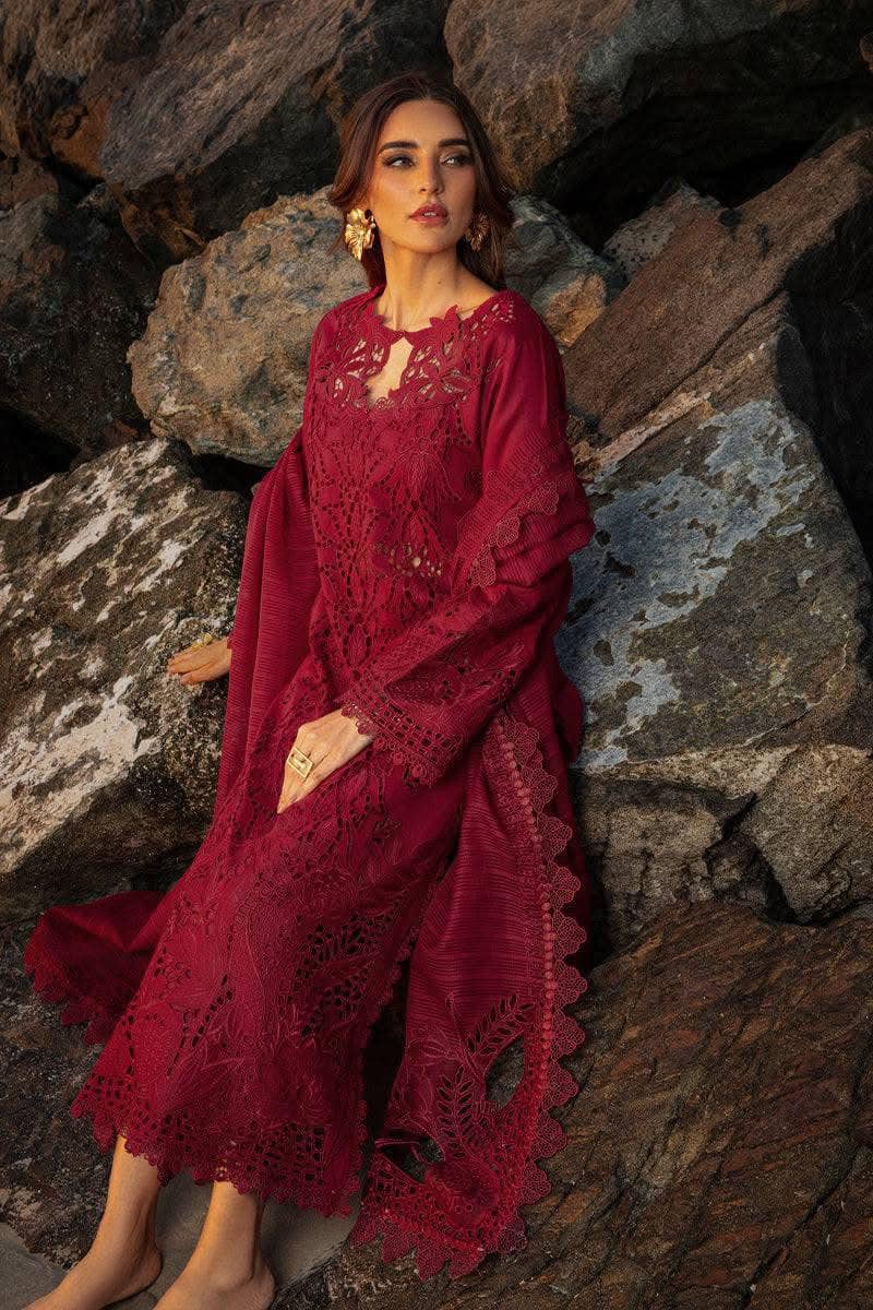 Rang Rasiya Premium Embroidered Lawn Unstitched 3Pc Suit D-13 ALAYA - Image 6
