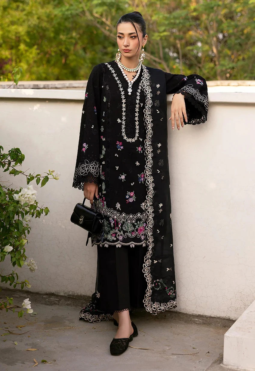 Republic Womenswear - Luxury Embroidered 3 Piece Unstitched - M - 152 - Image 2