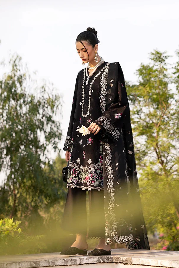 Republic Womenswear - Luxury Embroidered 3 Piece Unstitched - M - 152 - Image 4