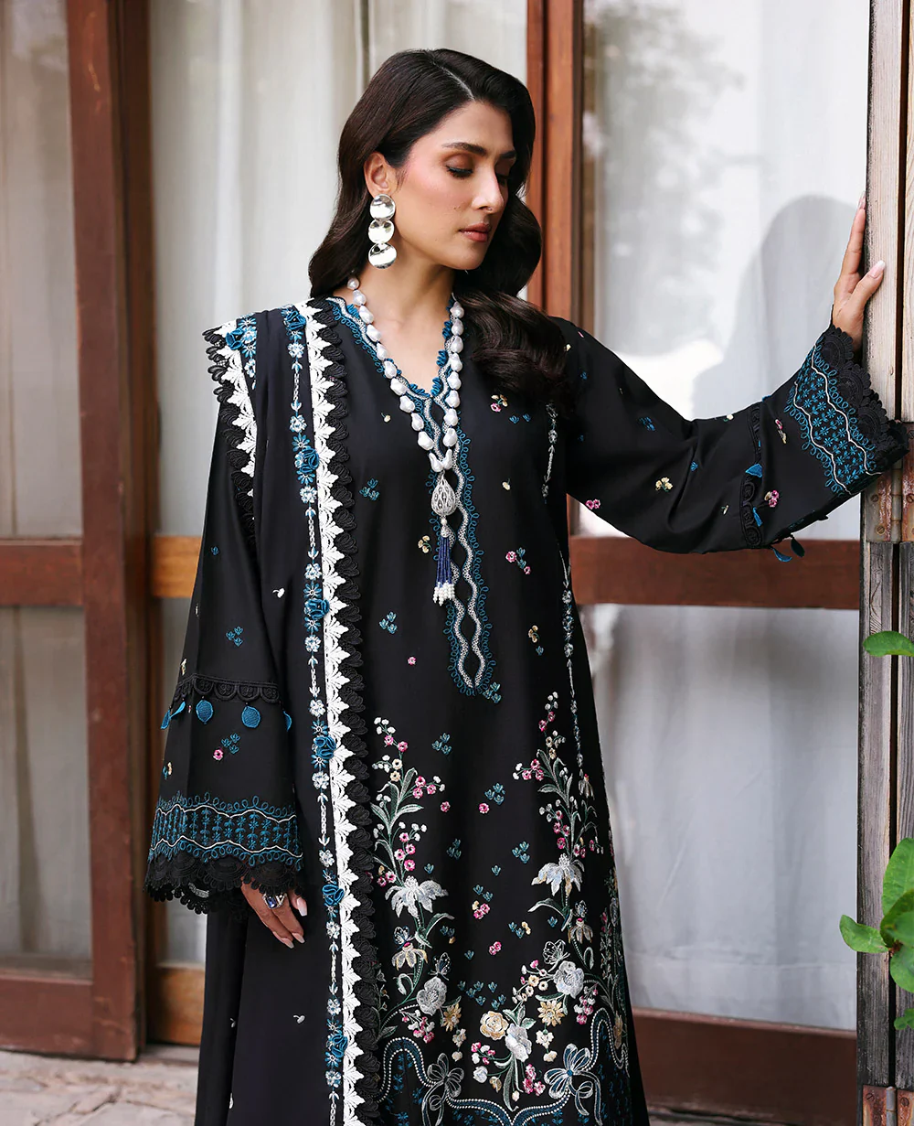 Republic WomensWear Talia Embroidered Lawn Unstitched 3Pc Suit D5-B ZARAE - Image 2