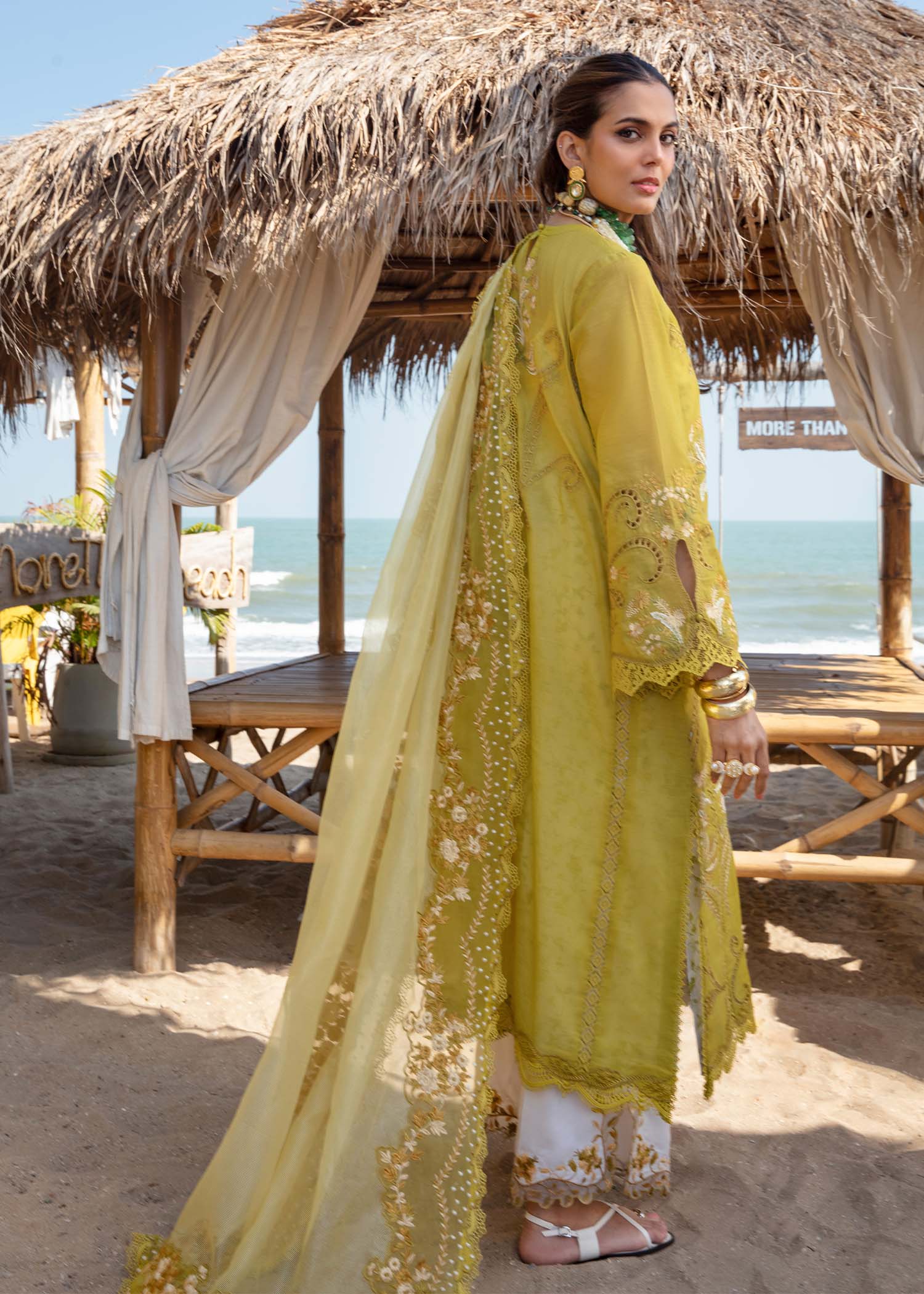 Saira Shakira Embroidered Luxury Lawn Unstitched 3Pc Suit SAMARA-A - Image 2
