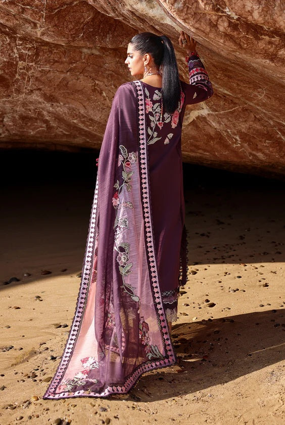 Saira Shakira - NOOR-2-A - Lawn Embroidered 3 Piece Unstitched - Image 6
