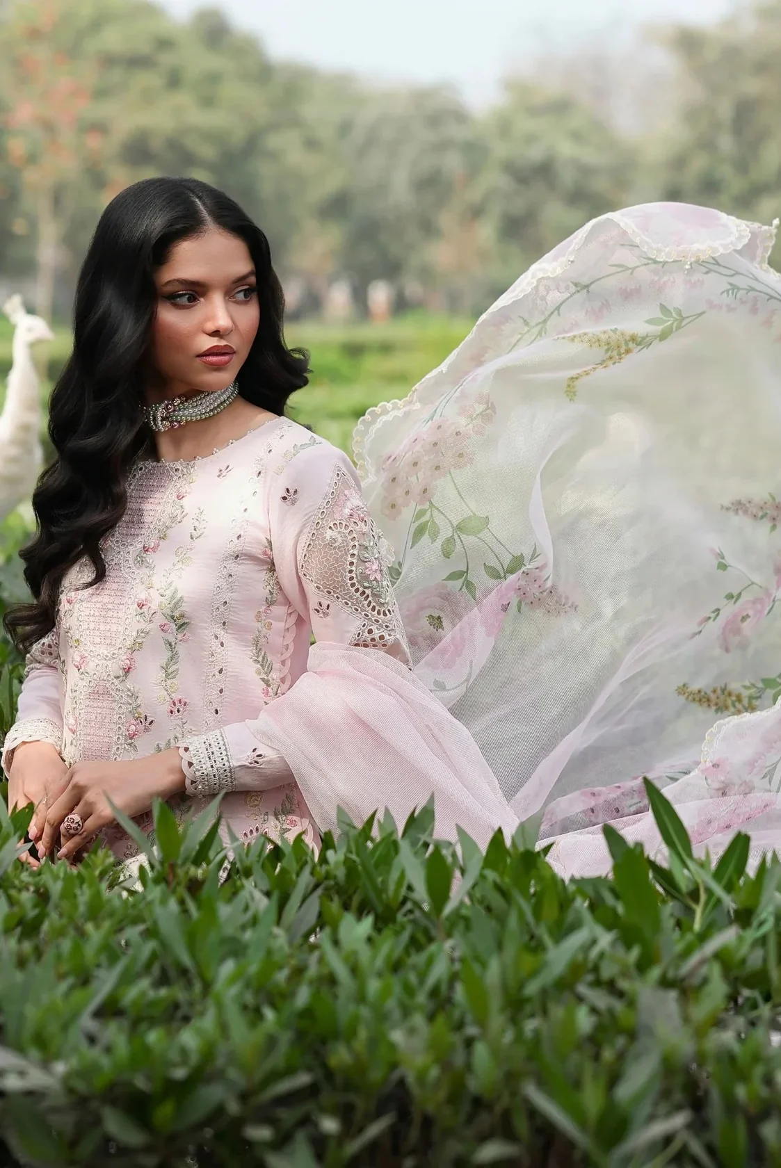 Sardinia - Pink Breeze - Luxury Lawn Embroidered 3 Piece Unstitched - Image 7