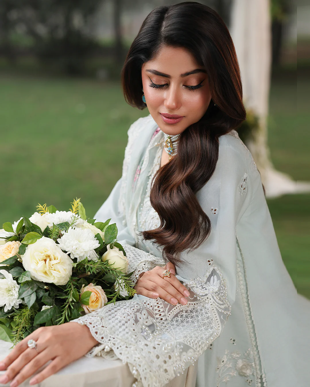 Sardinia Tales of Petals Luxury Lawn Collection 01 OCEAN WAVES Unstitched - Image 2