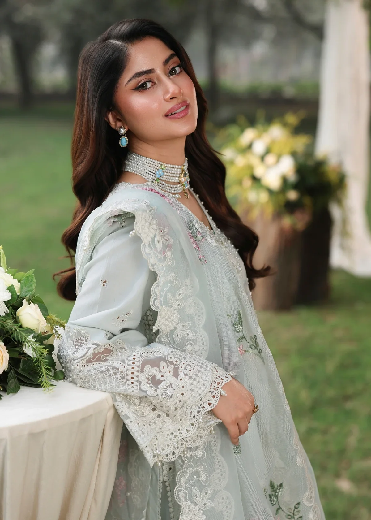 Sardinia Tales of Petals Luxury Lawn Collection 01 OCEAN WAVES Unstitched - Image 5