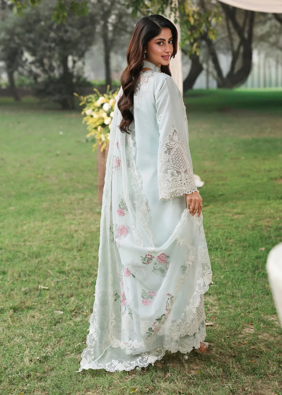 Sardinia Tales of Petals Luxury Lawn Collection 01 OCEAN WAVES Unstitched - Image 6