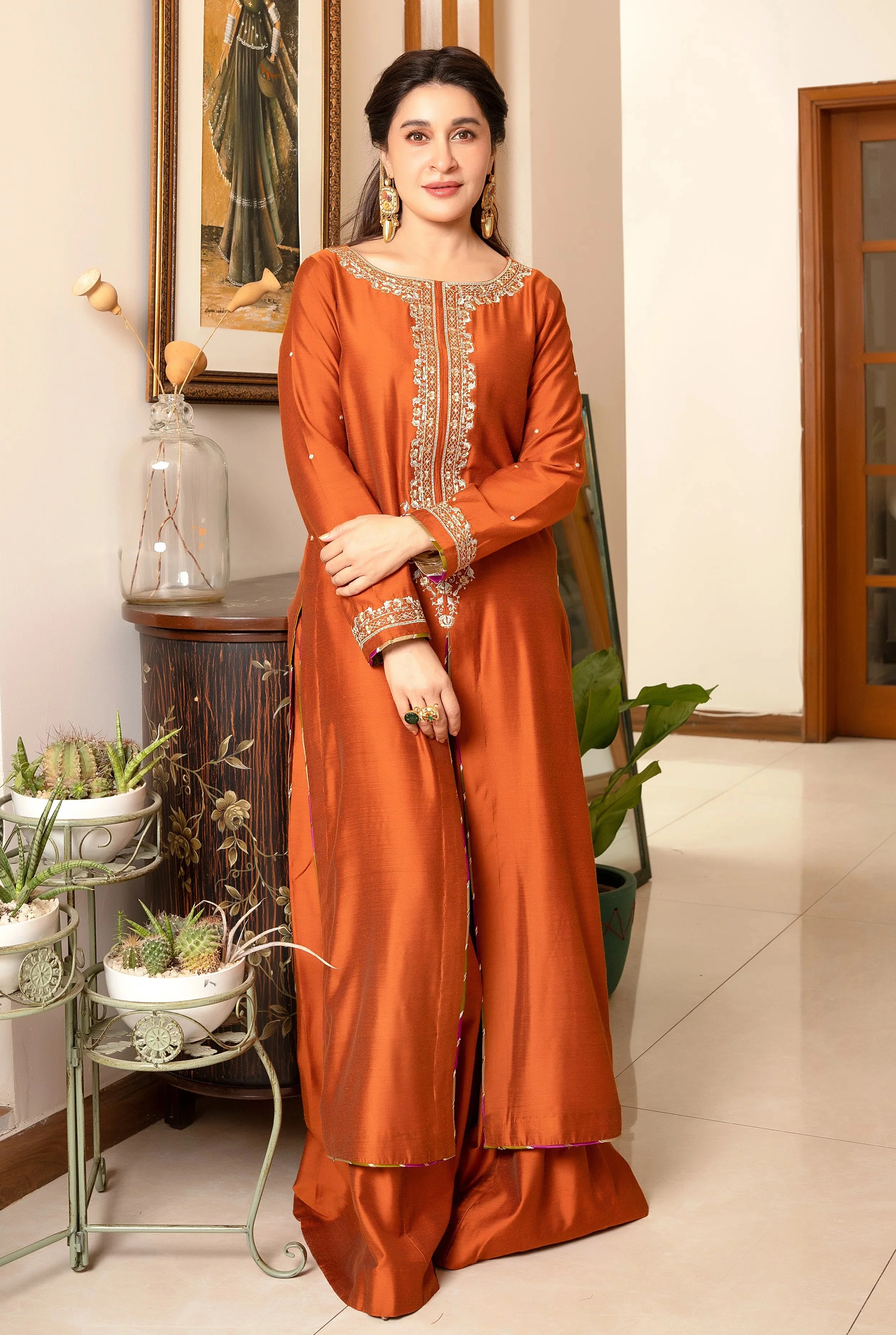 Sheen By Shaista Lodhi - Luxury Silk Embroidered Unstitched 3 Piece - Dastoor - Image 2