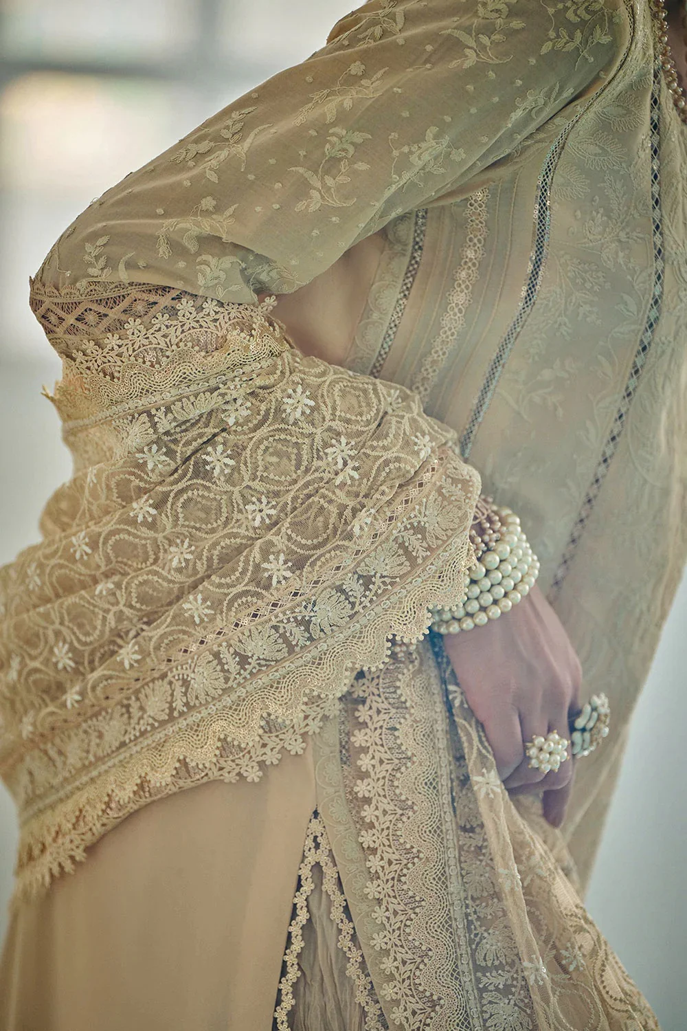 Sobia Nazir 3A Lawn Embroidered 3 Piece Unstitched | Pure Chiffon Duppatta - Image 10