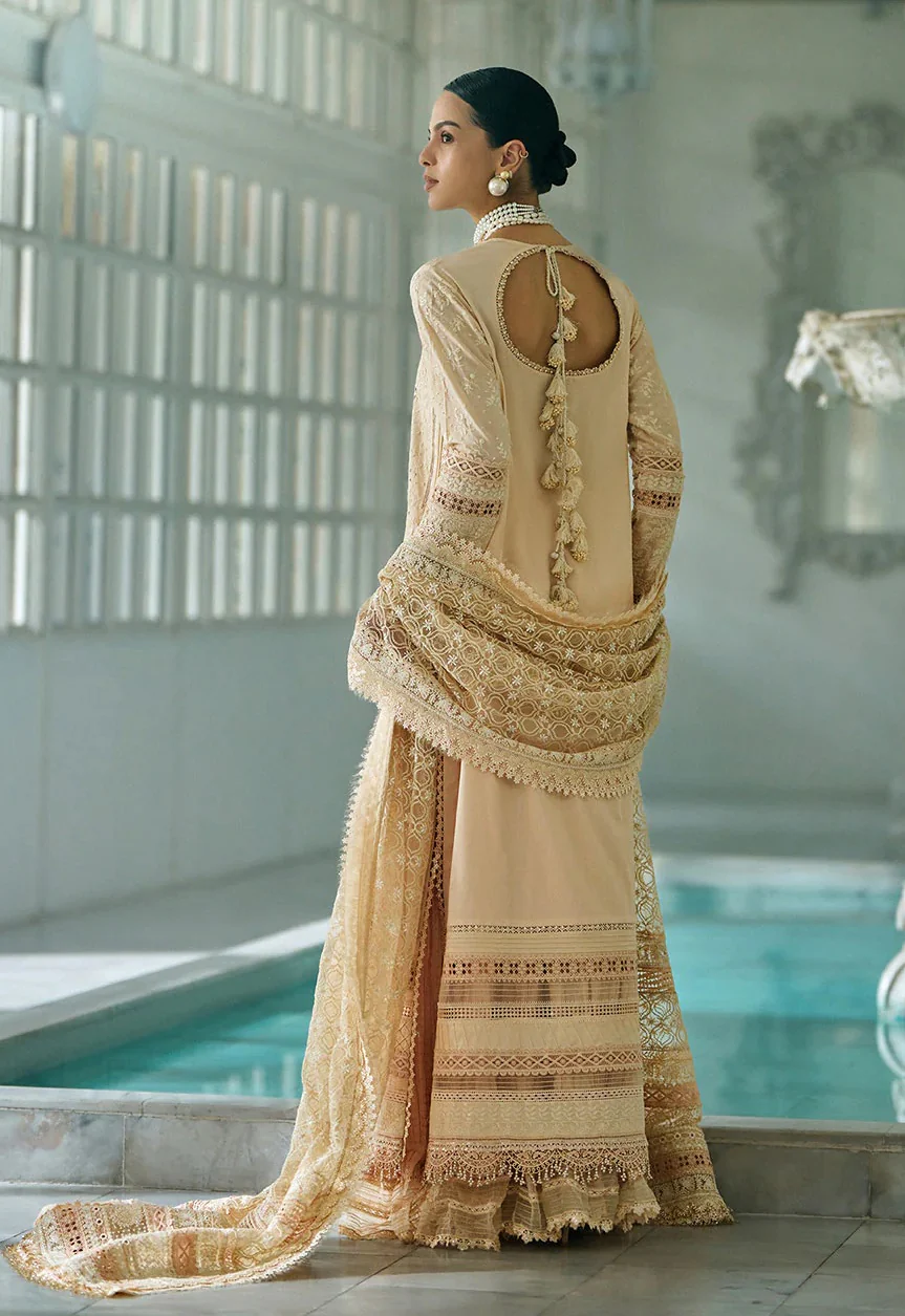Sobia Nazir 3A Lawn Embroidered 3 Piece Unstitched | Pure Chiffon Duppatta - Image 4