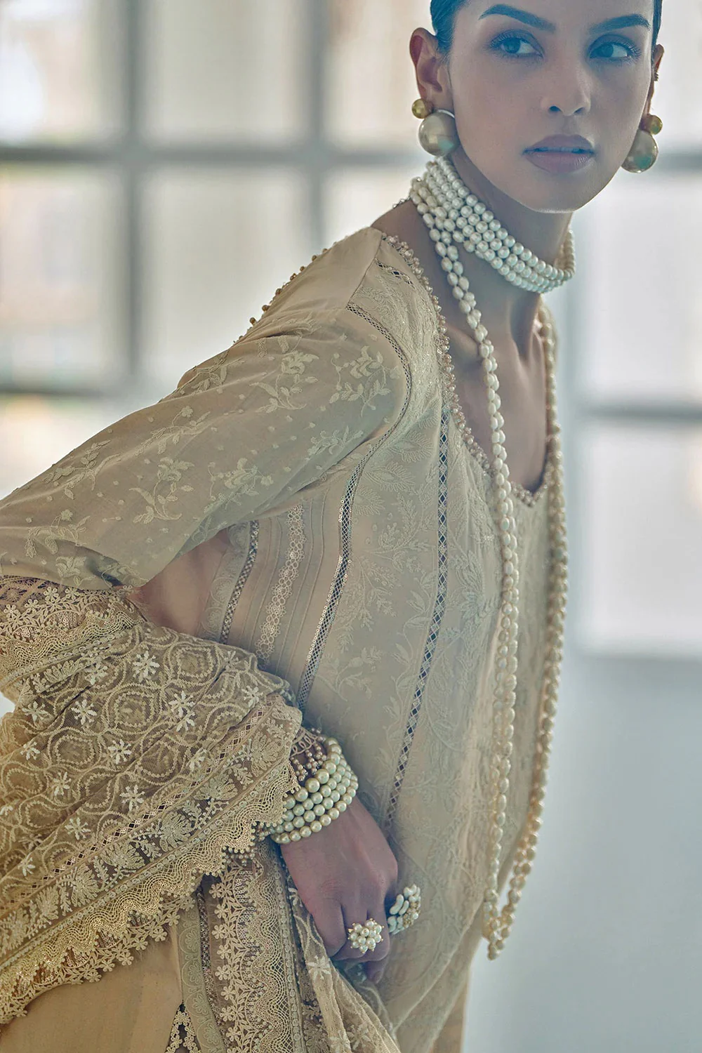 Sobia Nazir 3A Lawn Embroidered 3 Piece Unstitched | Pure Chiffon Duppatta - Image 5