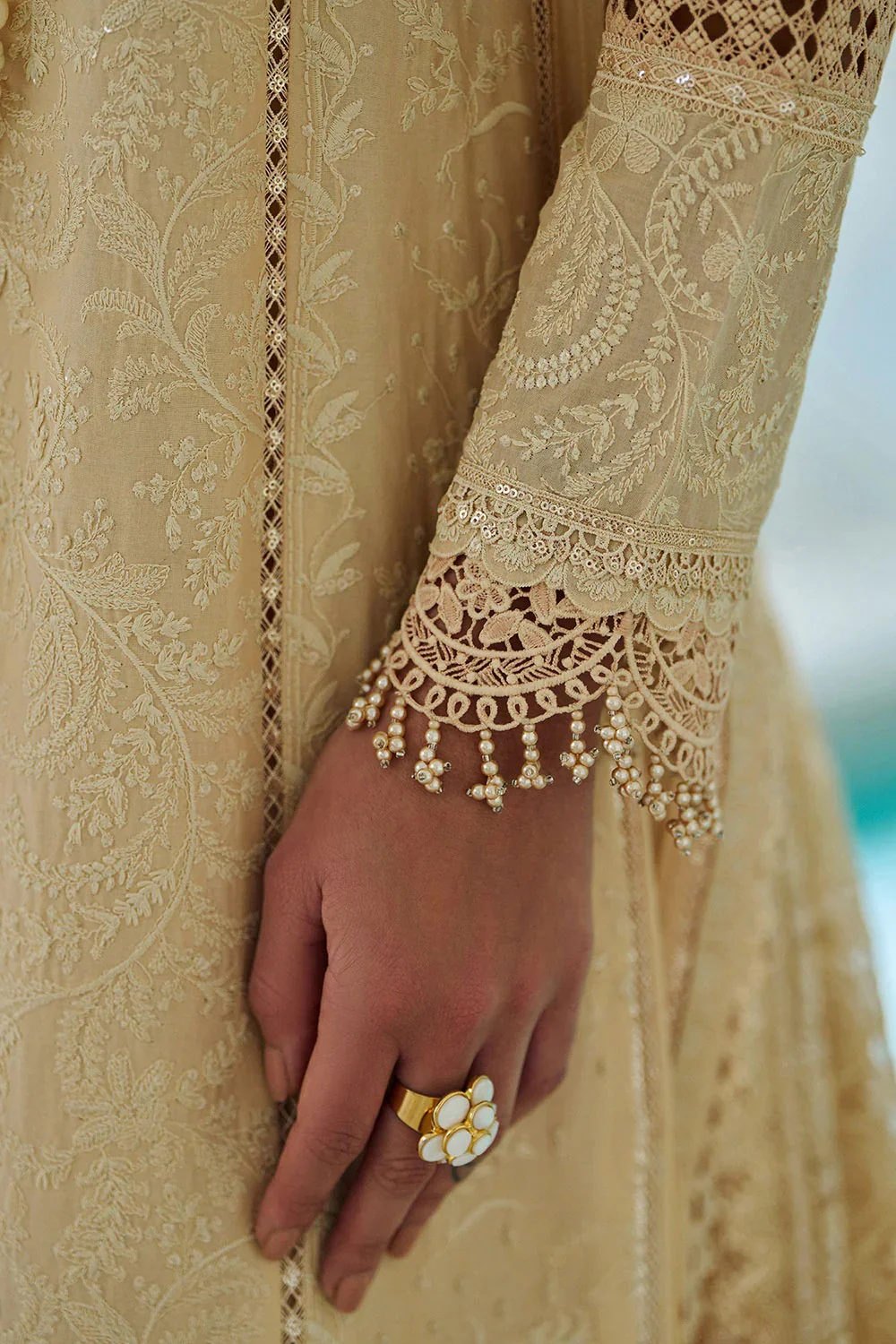 Sobia Nazir 3A Lawn Embroidered 3 Piece Unstitched | Pure Chiffon Duppatta - Image 7