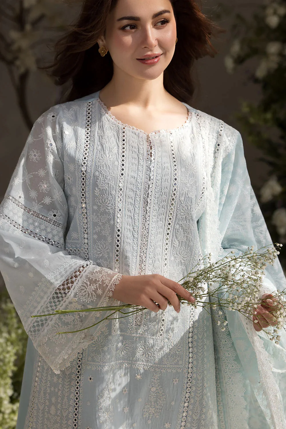 Sobia Nazir 7 A - Luxury Lawn Embroidered 3 Piece Unstitched - Image 4