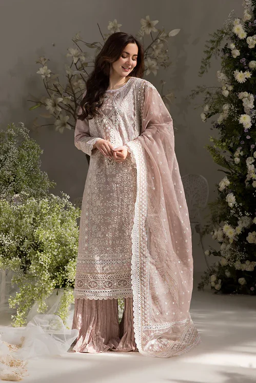 Sobia Nazir Luxury Lawn Embroidered 3 Piece Unstitched 9A - Image 3