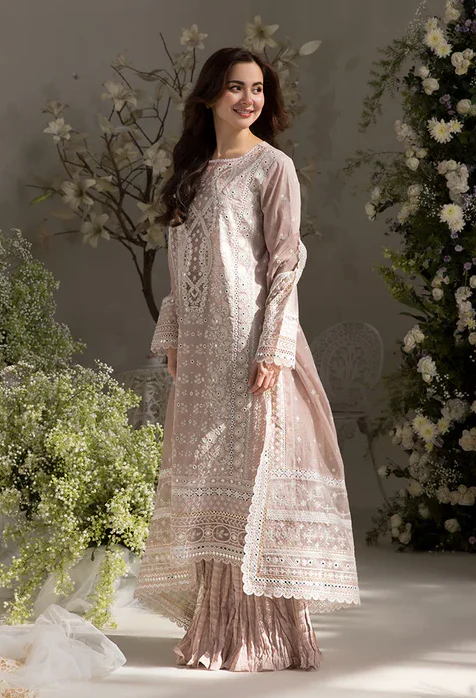 Sobia Nazir Luxury Lawn Embroidered 3 Piece Unstitched 9A - Image 4
