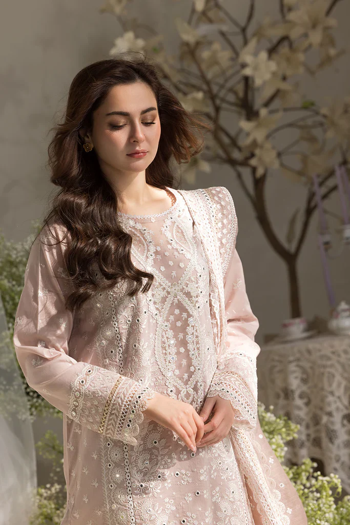 Sobia Nazir Luxury Lawn Embroidered 3 Piece Unstitched 9A - Image 6