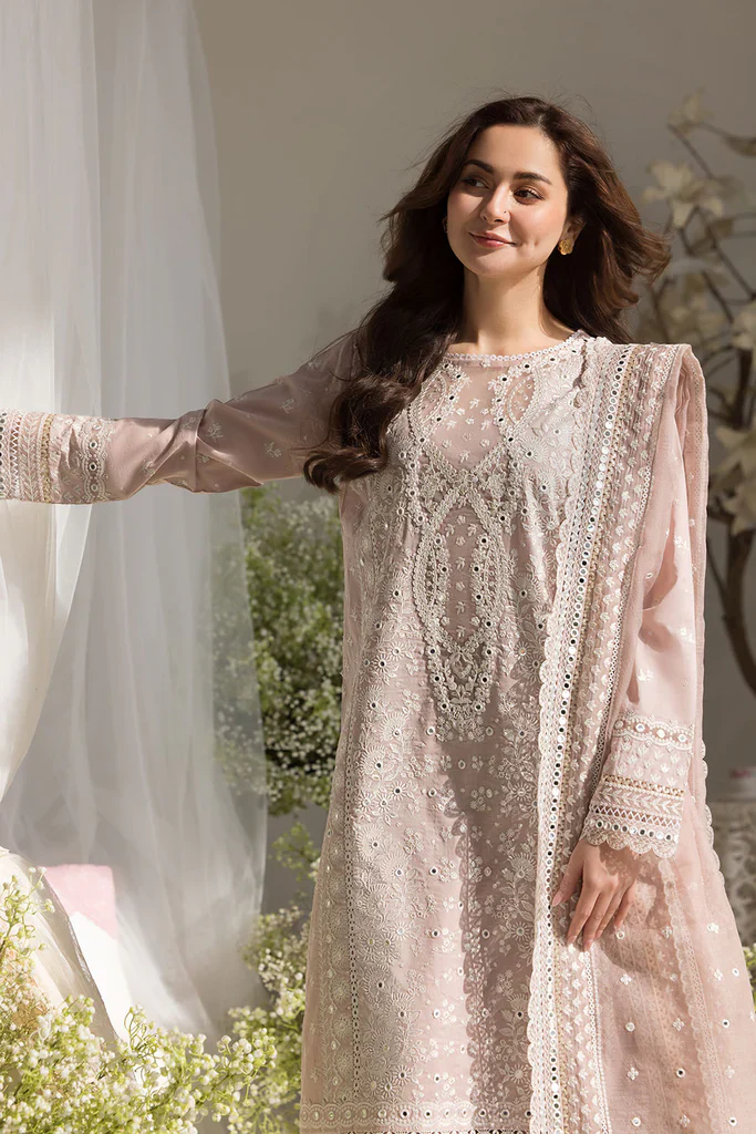 Sobia Nazir Luxury Lawn Embroidered 3 Piece Unstitched 9A - Image 7