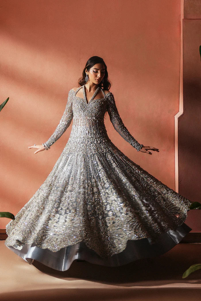Soraya ANNE Net Hand Embellished & Embroidered Maxi - J0218 - Image 3