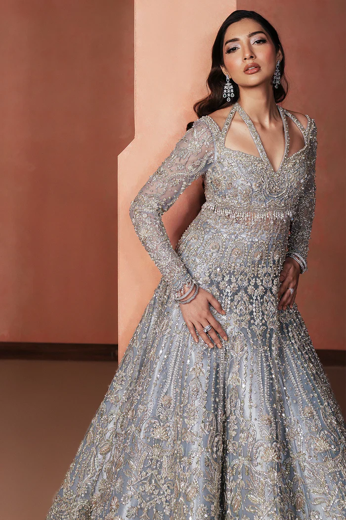 Soraya ANNE Net Hand Embellished & Embroidered Maxi - J0218 - Image 6