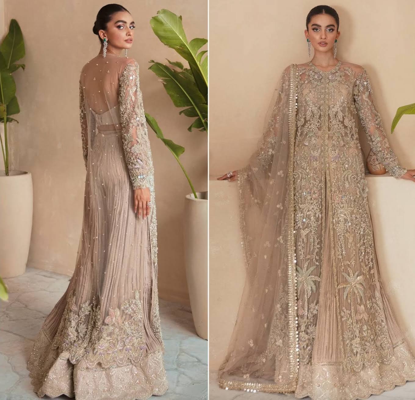Soraya – Couture Dahlia Unstitched 3 Pieces Bridal Wedding Couture - Image 4