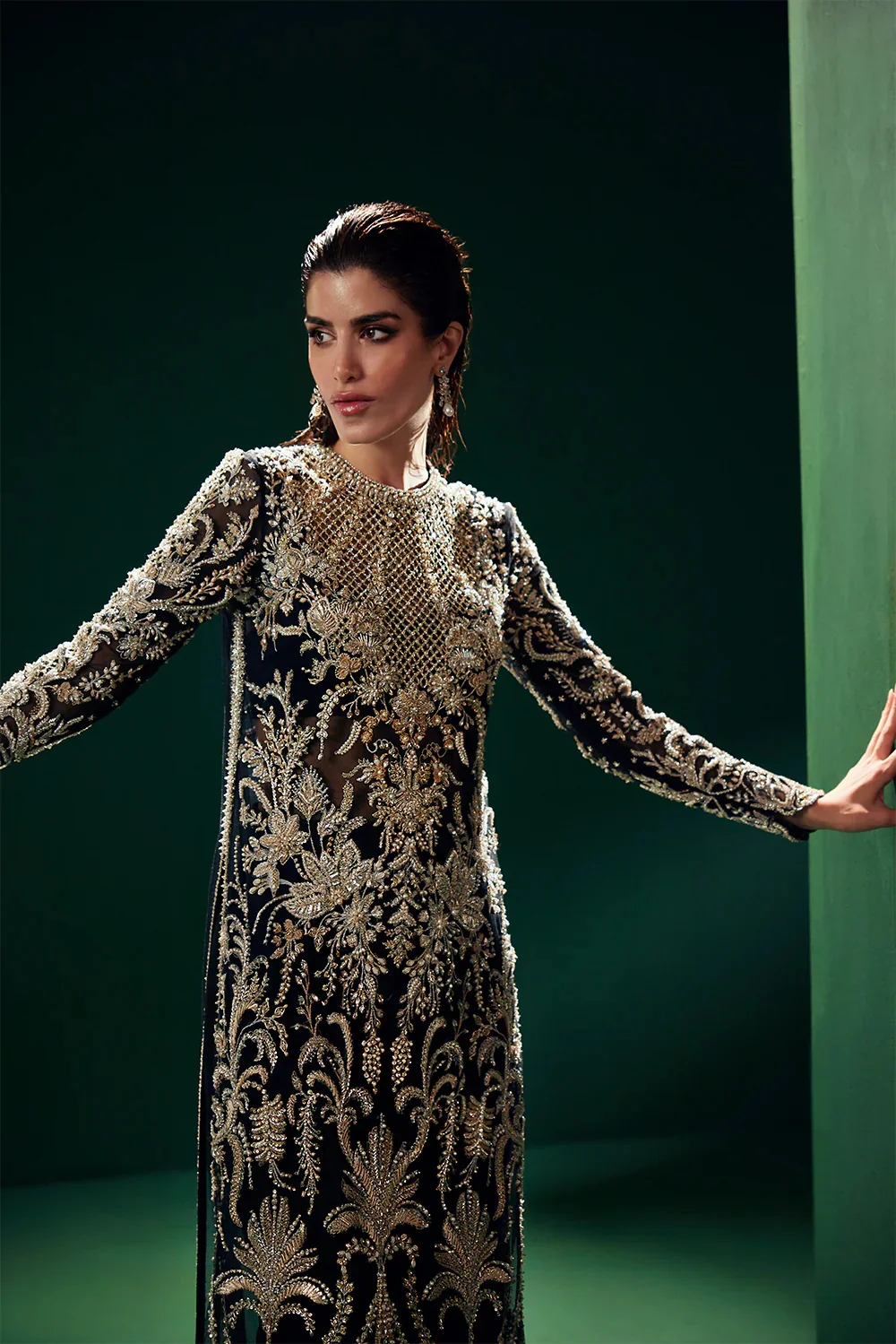 Soraya - Luxury Organza Embroidered 3 Piece Unstitched - Éclat - Image 2