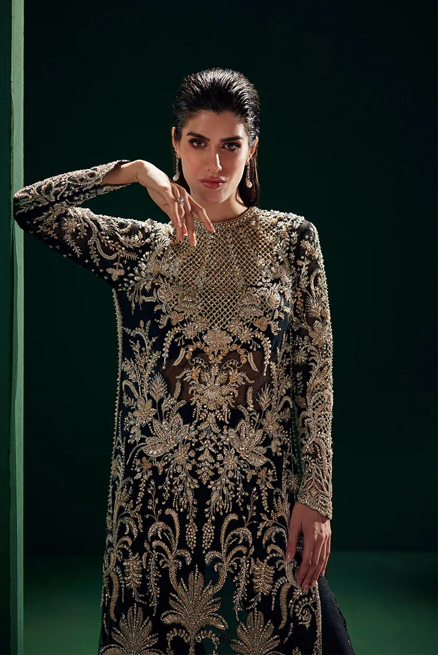 Soraya - Luxury Organza Embroidered 3 Piece Unstitched - Éclat - Image 3