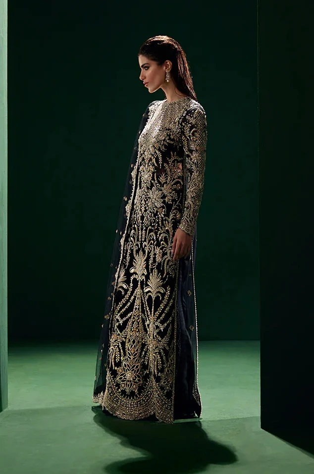 Soraya - Luxury Organza Embroidered 3 Piece Unstitched - Éclat - Image 4
