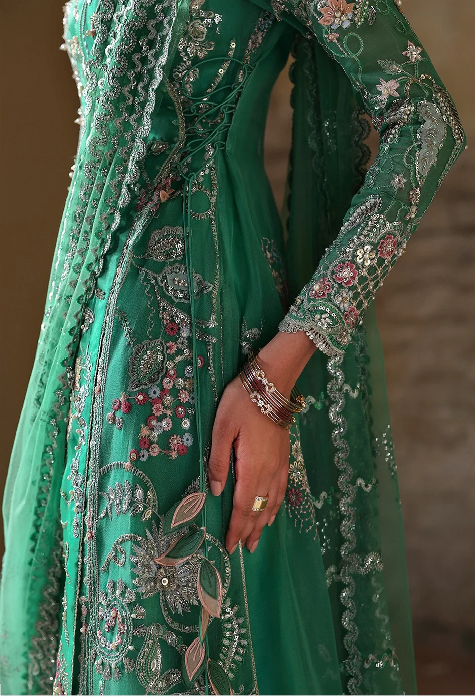 Soraya - Maristella - Luxury Organza Embroidered 3 Piece Unstitched - Image 5