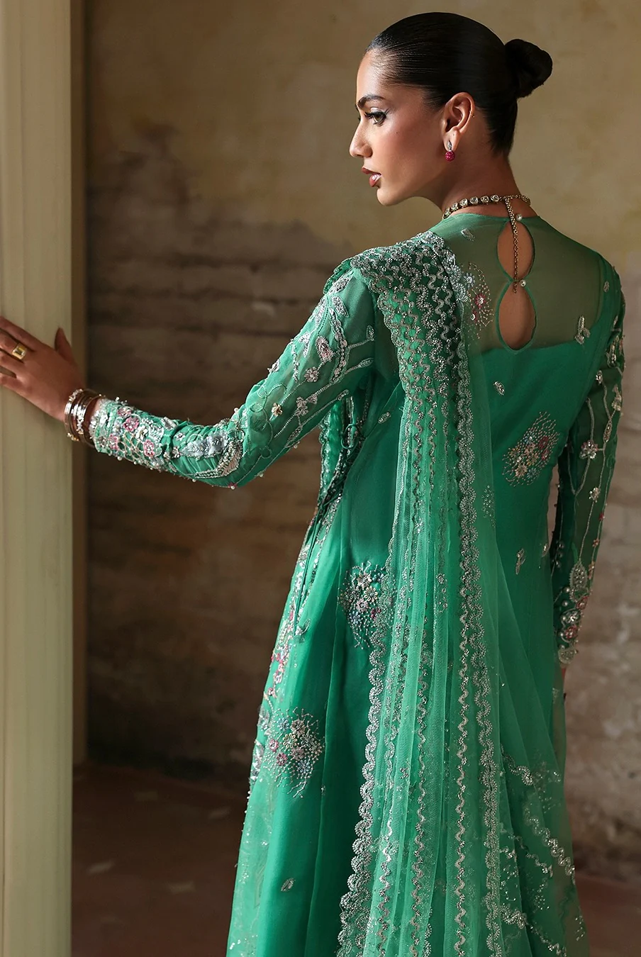 Soraya - Maristella - Luxury Organza Embroidered 3 Piece Unstitched - Image 7