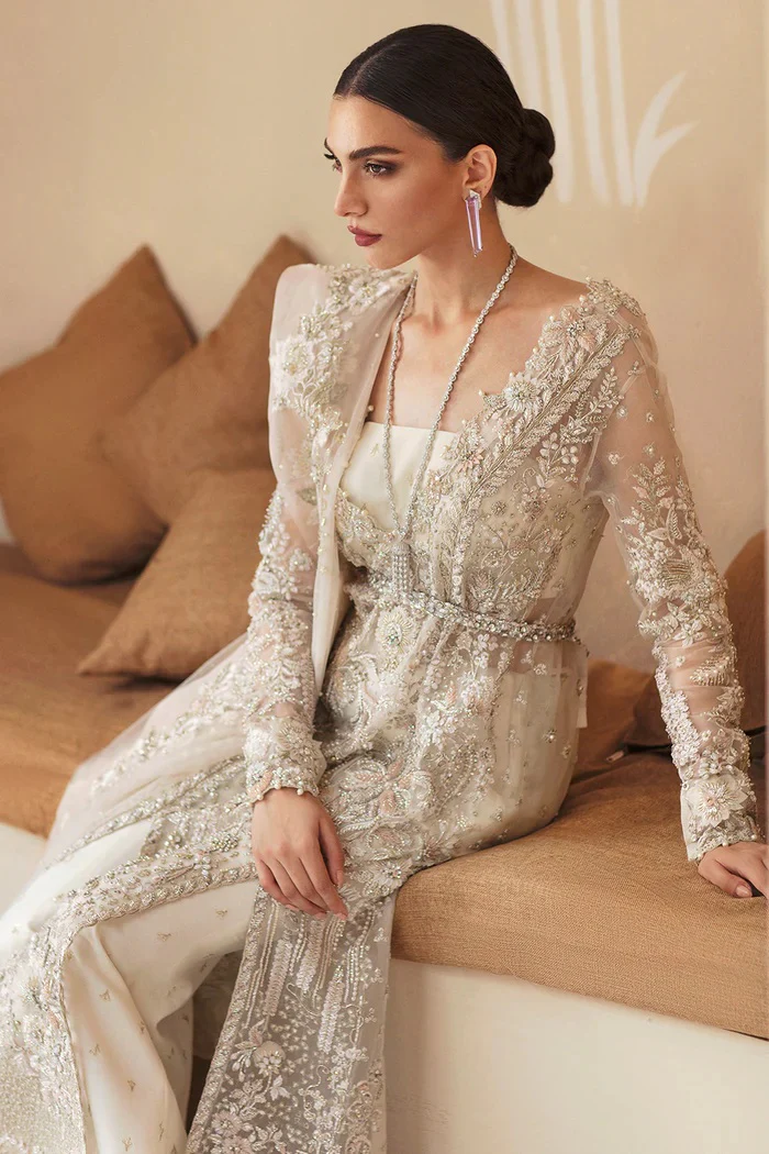 Soraya –Wedding Couture Anya Fully Embroidered on Hand Work CHARMEUSE - Image 4