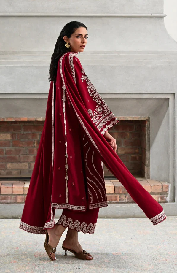 Zaib - Luxury Lawn Embroidered 3 Piece Unstitched - NEL-25629 - Image 8