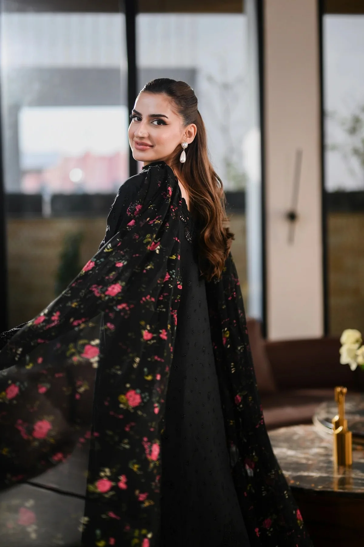 Zaib - Luxury Lawn Embroidered 3 Piece Unstitched - NEL-26602 - Image 4