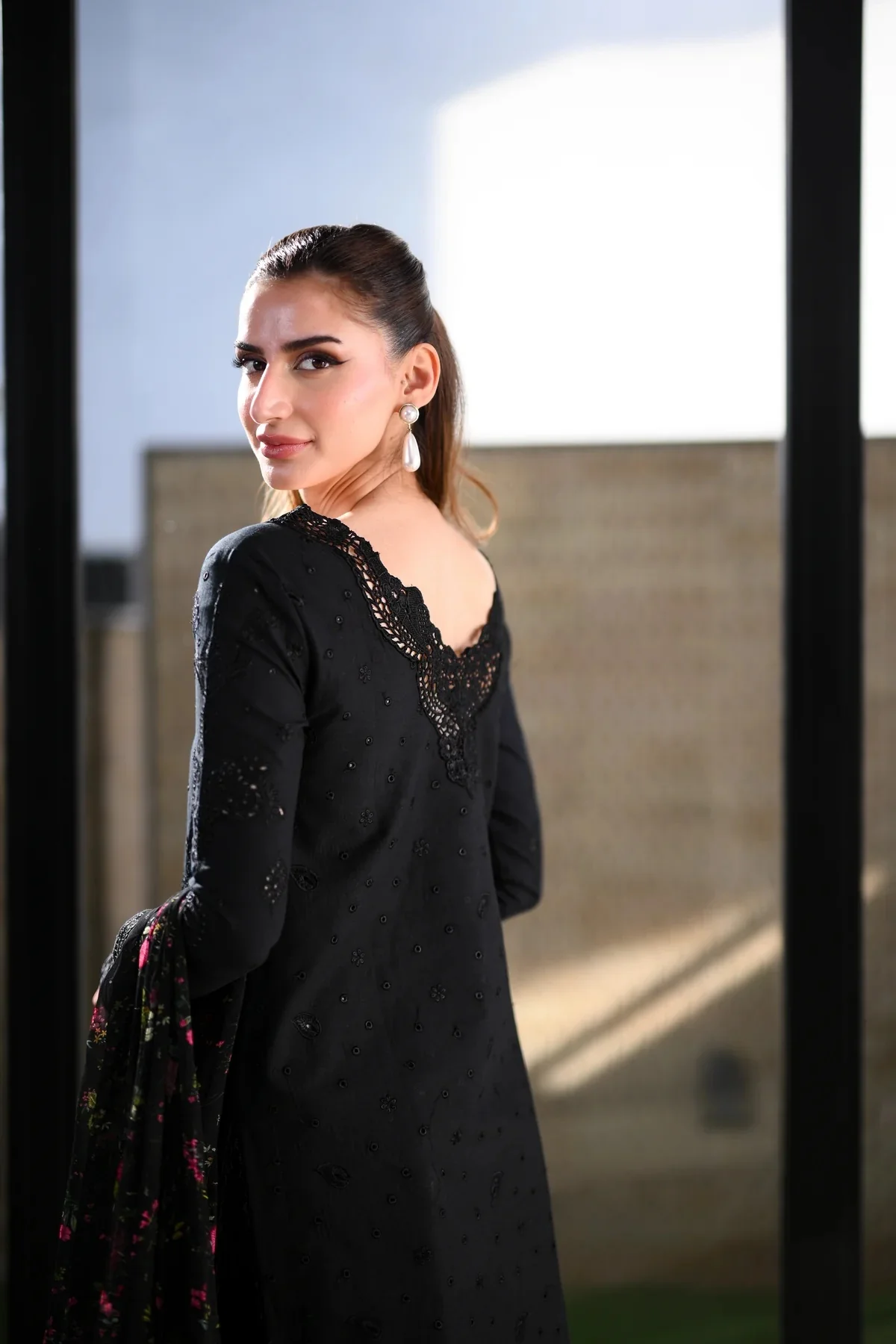 Zaib - Luxury Lawn Embroidered 3 Piece Unstitched - NEL-26602 - Image 5
