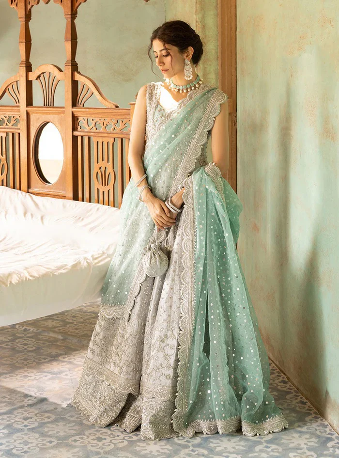 Zainab Chottani Net Embroidered 3 Piece Unstitched Shahnoor - Image 3