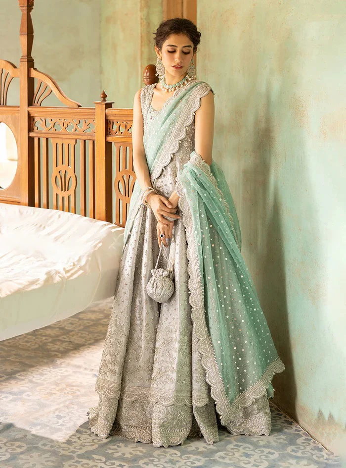 Zainab Chottani Net Embroidered 3 Piece Unstitched Shahnoor - Image 5