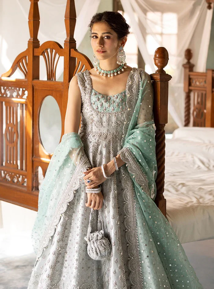Zainab Chottani Net Embroidered 3 Piece Unstitched Shahnoor - Image 8