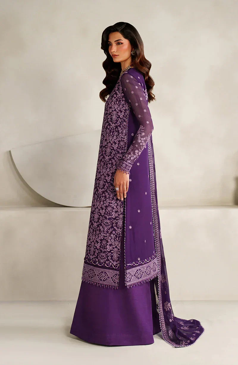 Zarif Muse Thread Embroidered Chiffon Unstitched 3Pc Suit ZE-MT-07 Sorella - Image 3